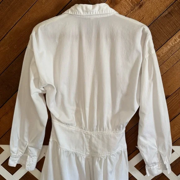 Vintage Contempo Casuals long sleeve white cottagecore style dress size 3 -  threedaughtersproperties.com